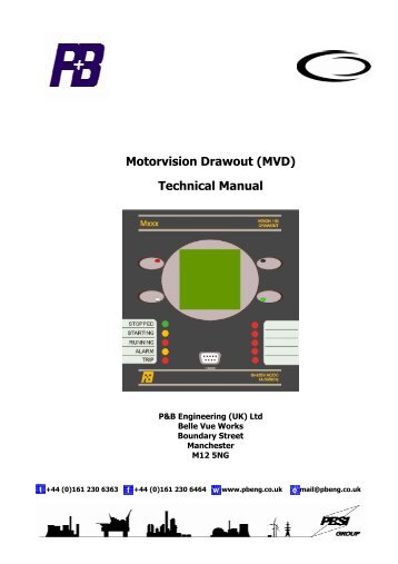 Motorvision Drawout (MVD) Technical Manual - PBSI Group Ltd