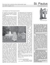 Pfarrbrief fÃ¼r Juni 2009 - Sankt-Paulus.de