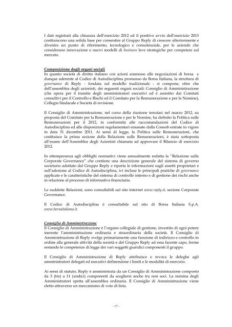 Documento Informativo redatto ai sensi dell'art. 70 comma 6 ... - Reply