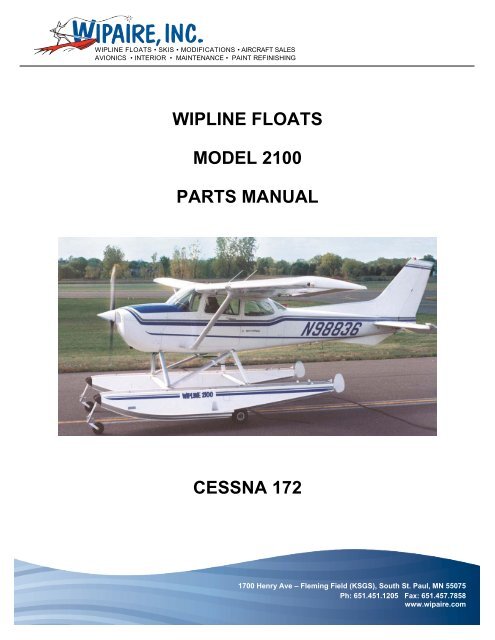 Model 2100 Parts Manual For Cessna 172 Wipaire Inc