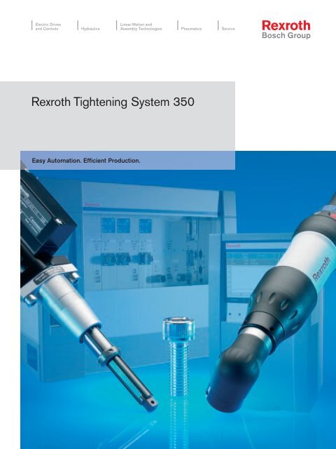 Bosch Rexroth Tightening System 350 - Rhino Assembly Corporation