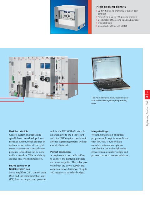 Bosch Rexroth Tightening System 350 - Rhino Assembly Corporation