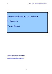 exploring restorative justice in ireland paula kenny msocsc - MOST.ie