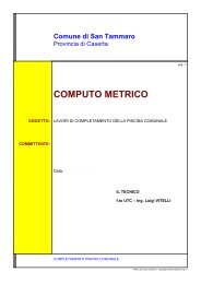 computo metrico completamento.pdf - Comune di San Tammaro