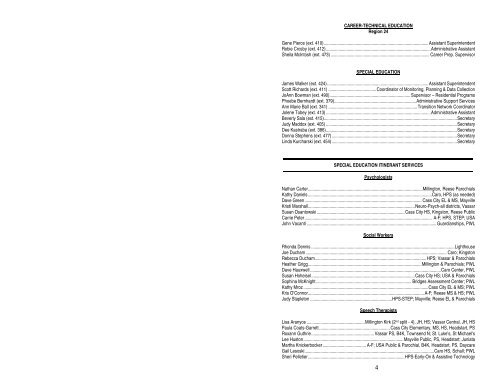 2008-09 Directory - Tuscola Intermediate School District