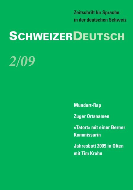 zuger ortsnamen - SchweizerDeutsch