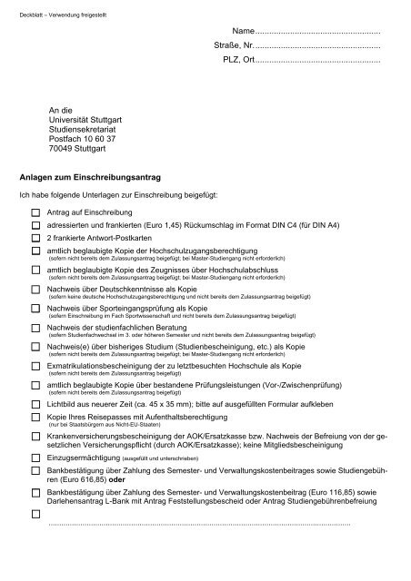 1. PersÃ¶nliche Angaben - MASTER:ONLINE Logistikmanagement ...