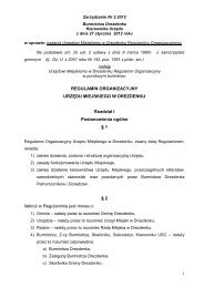 Regulamin Organizacyjny UrzÄdu Miejskiego w Drezdenku z dnia ...