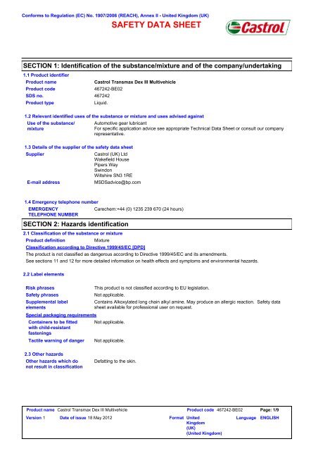 SAFETY DATA SHEET - Quantum