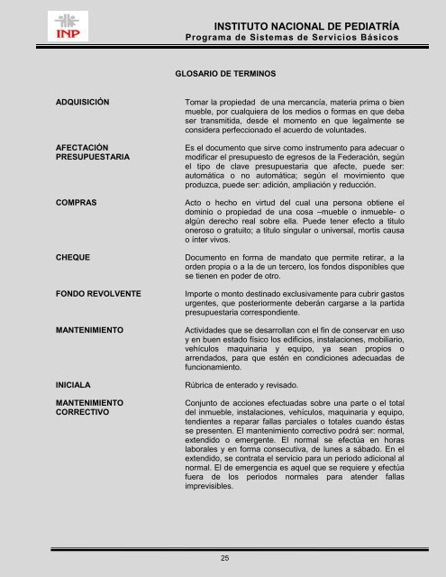 Programa de Sistemas de Servicios BÃ¡sicos - Instituto Nacional de ...