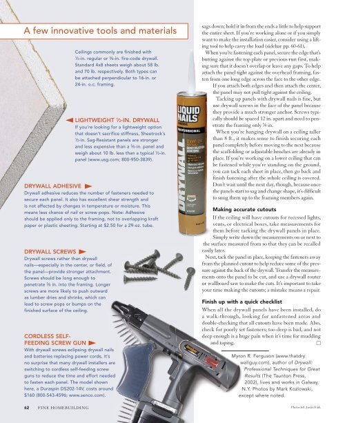 Take Care When Fastening