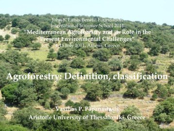 Agroforestry: Definition, classification