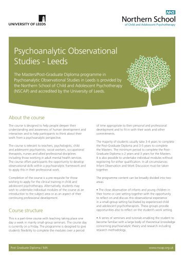 Download - Northern School of Child and Adolescent Psychotherapy