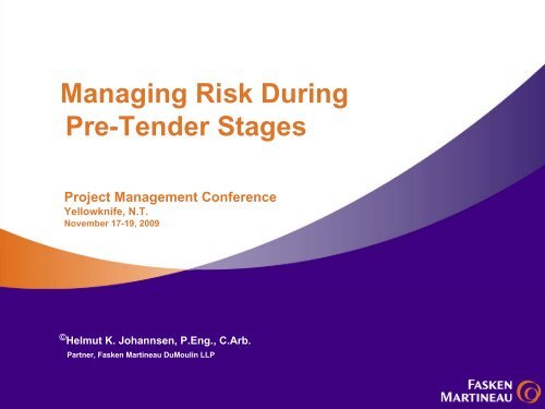 Managing Risks - Department of Public Works and Services