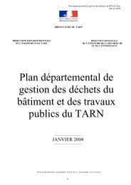 Plan BTP du Tarn - Observatoire RÃ©gional Des DÃ©chets Industriels ...