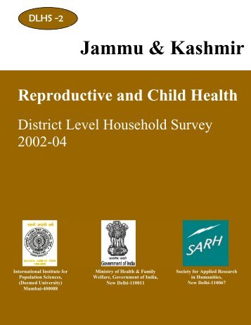 District Level Household Survey 2002-04 - National Rural Health ...