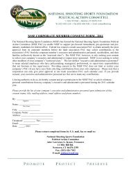 nssf corporate member consent form - National Shooting Sports ...