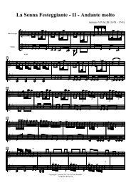 VIVALDI La Senna Festeggiante - II - Andante molto - Musili