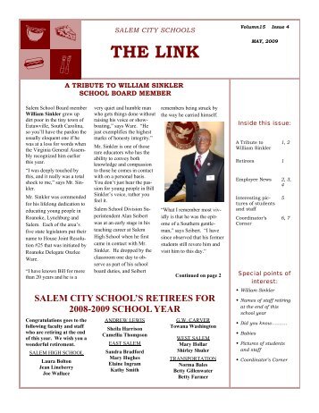 THE LINK - Salem City Schools