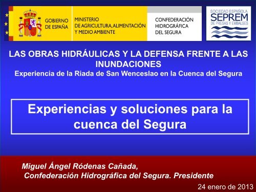 cabecera rÃ­os de la cuenca del segura - ConfederaciÃ³n HidrogrÃ¡fica ...
