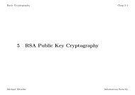 5 RSA Public Key Cryptography