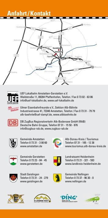 Anfahrt / Kontakt - Geislingen an der Steige