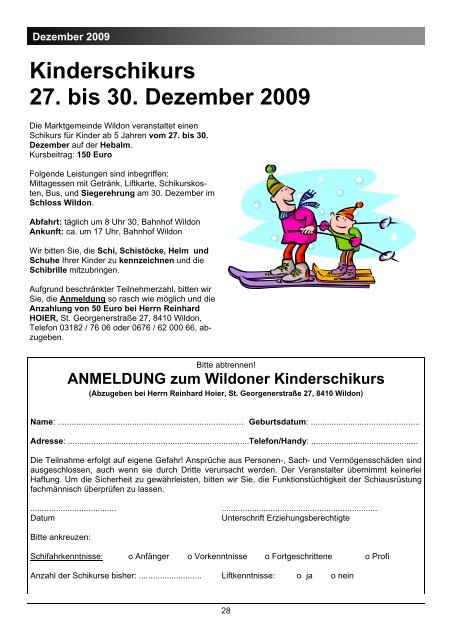 kÃ¶nnen sie die Gemeindezeitung von Dezember 2009 als ... - Wildon