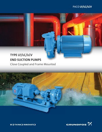 TYPE LF/LC/LCV END SUCTION PUMPS