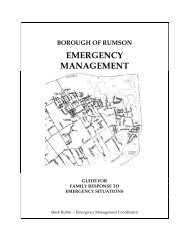 Emergency Procedures Manual - Rumson Borough