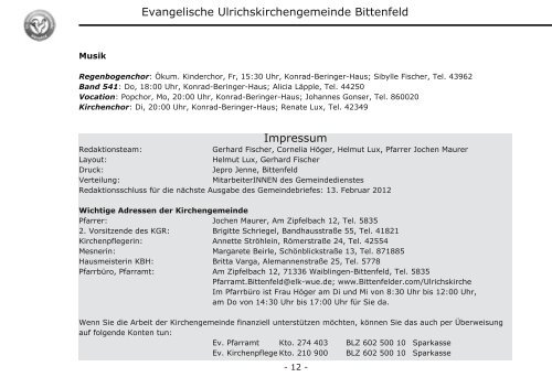 Gemeindebrief 11-2011