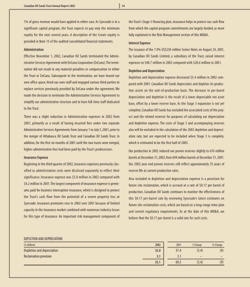 Full Annual Report (PDF 1.39 MB) - Canadian Oil Sands