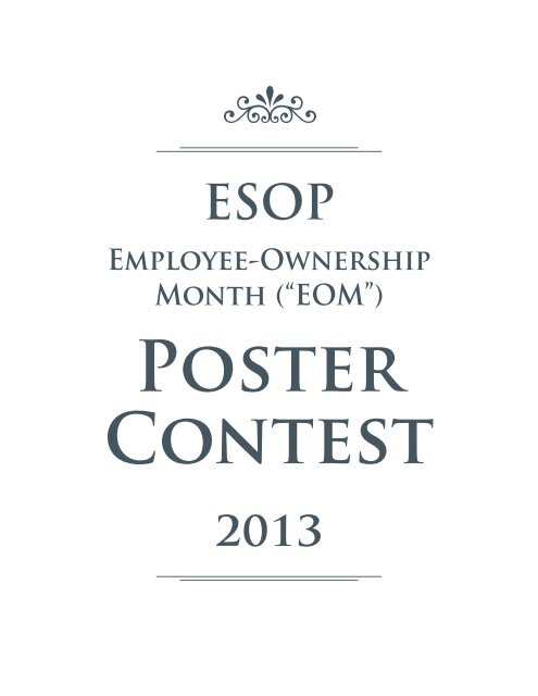 Poster Contest - The ESOP Association