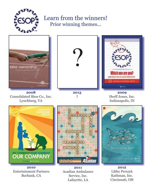 Poster Contest - The ESOP Association