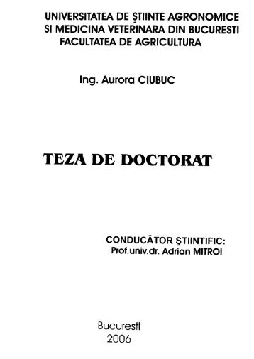 TEZA DE DOCTORAT - biblioteca-usamvb.ro
