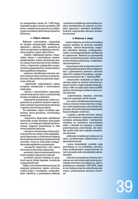 Utjecaj mirovinskog osiguranja na socijalnu sigurnost umirovljenika
