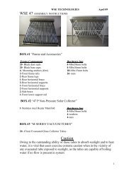 WSE47 Assembly Instructions - WSE Technologies