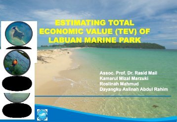 estimating total economic value (tev) - Jabatan Taman Laut Malaysia