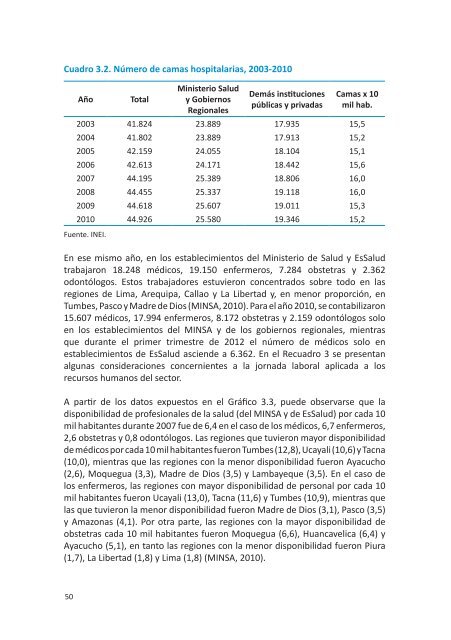 EL Sistema de Salud del PerÃº