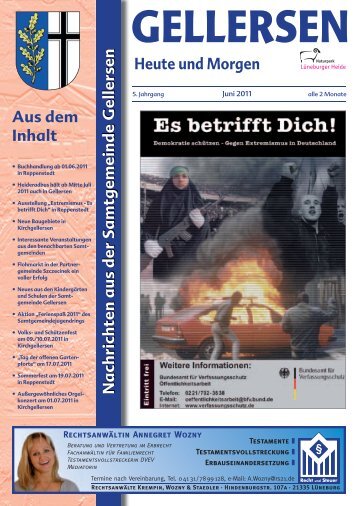 Mitteilungsblatt 06/2011 - Samtgemeinde Gellersen