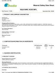 Sulfuric Acid 98 - Rhodia