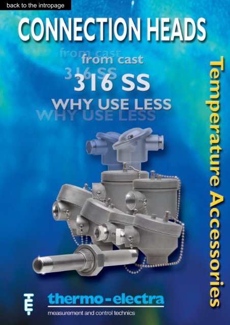 Stainless steel connection heads (1.31Mb) - Thermo-Electra