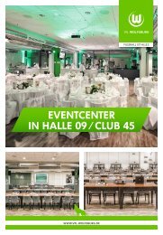 eventcenter in Halle 09 / club 45 - Braunschweig Wolfsburg Locations