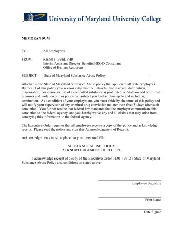 MEMORANDUM TO: All Employees FROM: Rashel F. Byrd, PHR ...