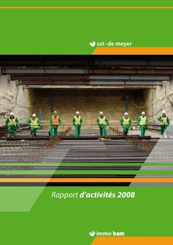 Rapport d'activités 2008 - CEI-De Meyer