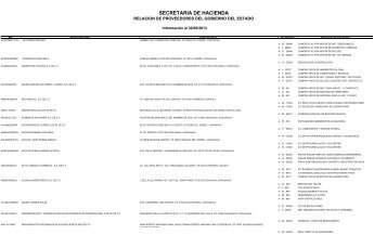 Padron de Proveedores 2013 - Gobierno del Estado de Chihuahua