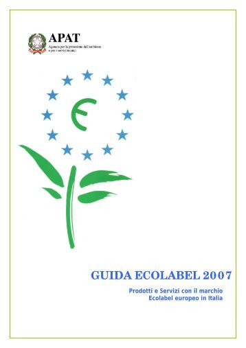 Prodotti e servizi Ecolabel - APAT (.pdf - 3391 Kb) - Provincia di ...