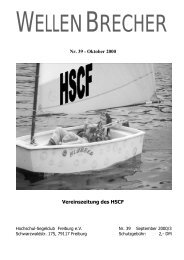 Nr. 39 (Oktober 2000) (PDF) - Hochschul-Segelclub Freiburg eV