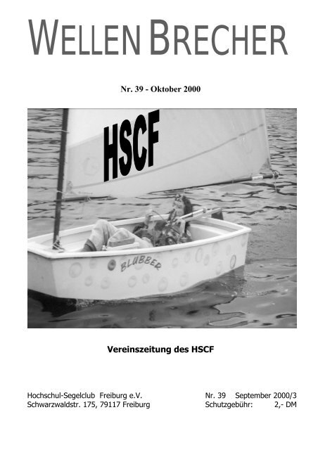 Nr. 39 (Oktober 2000) (PDF) - Hochschul-Segelclub Freiburg eV