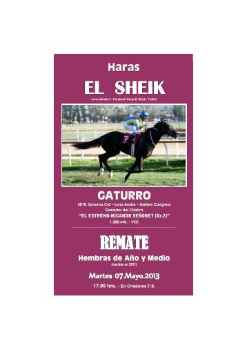 Haras EL SHEIK - RaÃºl Cabezas Remates