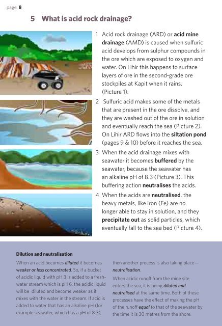 Acids and acid rock drainage